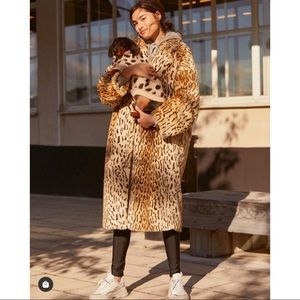 CYBER WEEK SALE!! BNWT! H&M Faux Fur Cheetah Print Coat